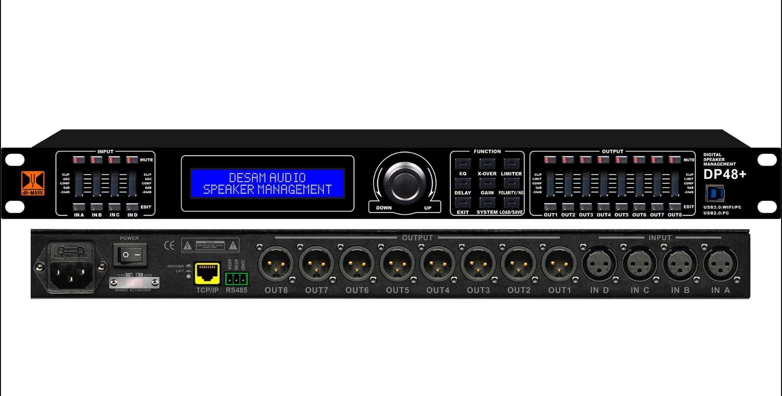 DB-MARK DP+系列数字音频处理器 DP24+ 26+ 36+ 28+ 48+ 江苏总代理