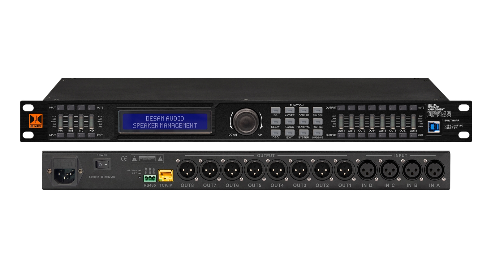 DB-MARK DP9系列高端FIR数字音频音响处理器 江苏总代理