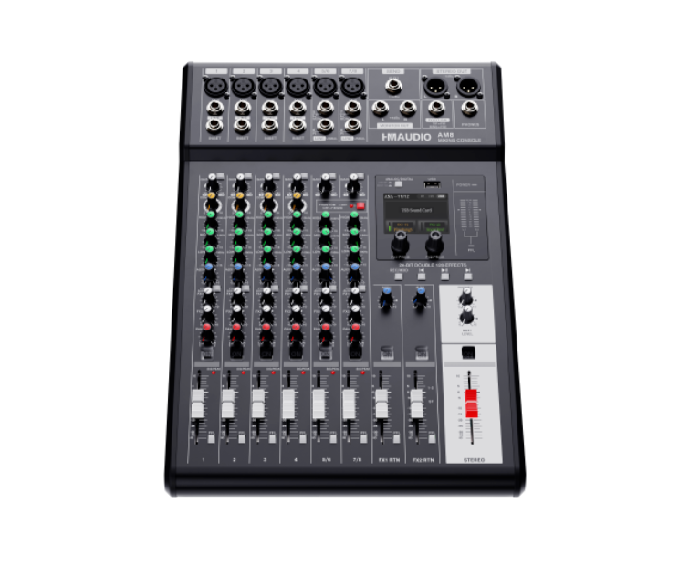 慧明 HM-AUDIO AM12模拟调音台 双效果器